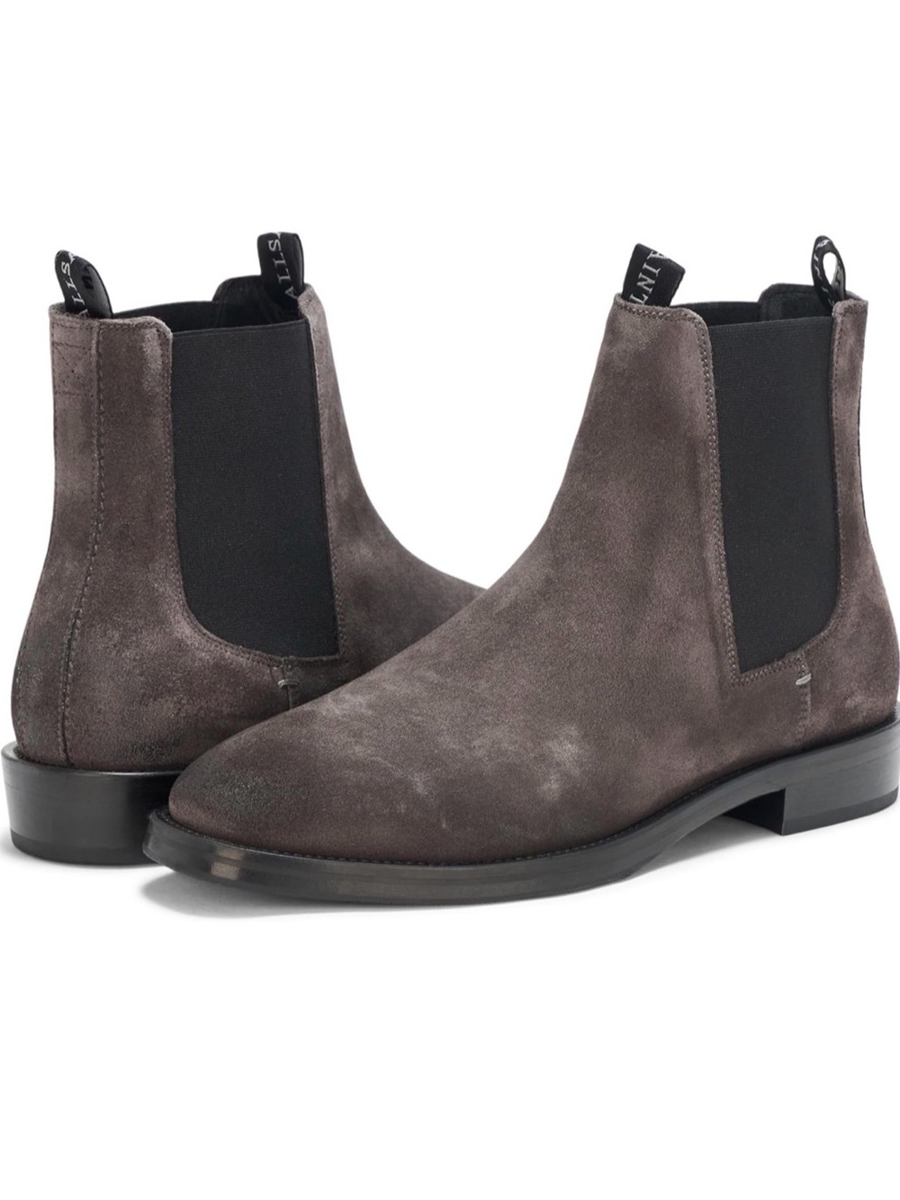 Men's ALL SAINTS Chelsea Boots - Gray Suede